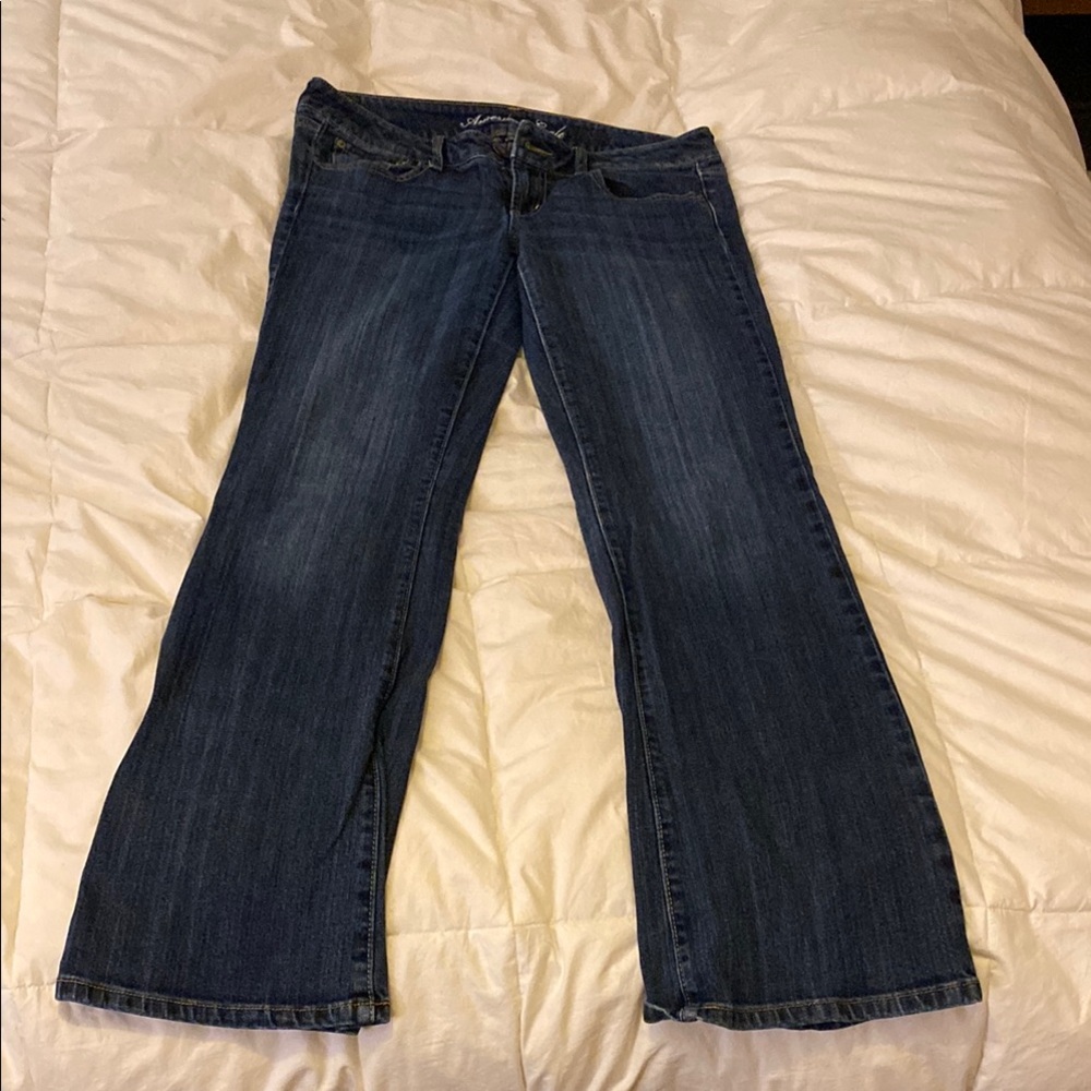 American Eagle Outfitters Dark Blue Flare Jeans
